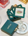 Clubhouse Coasters Green/White 6-pack