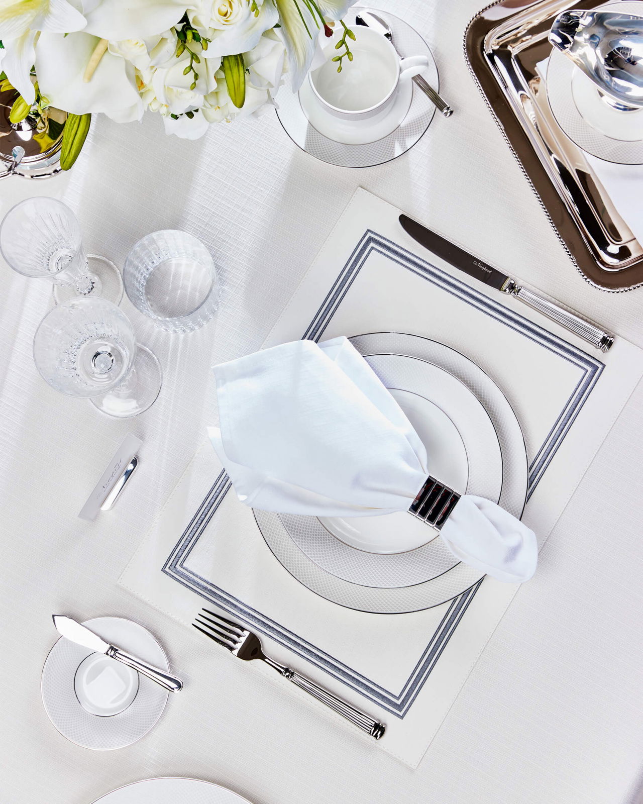 Regatta Placemat White/Grey