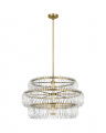 Killarney 32" Layered Drum Chandelier Brass