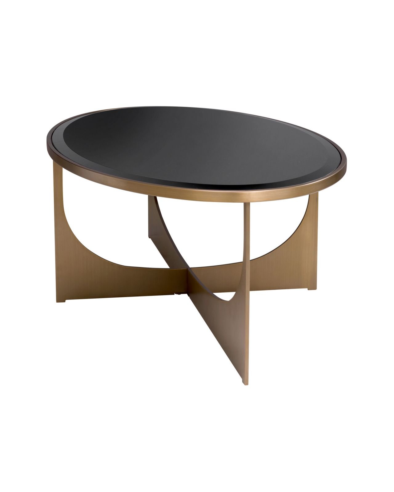 Elegance coffee table brushed brass
