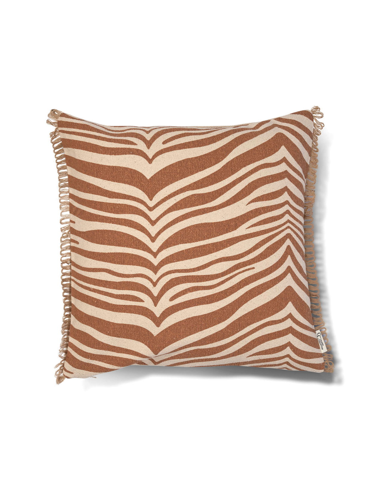 Zebra Cushion Glazed Ginger