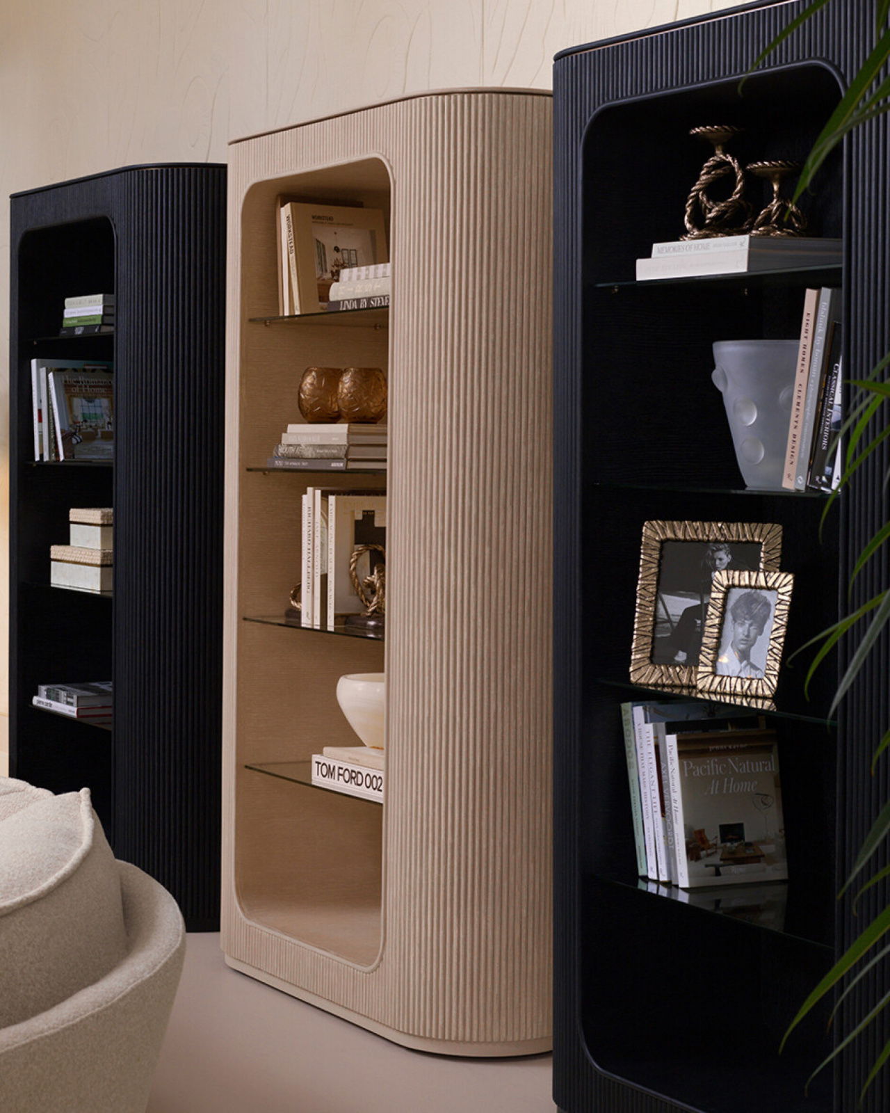 Evander vaas mat wit