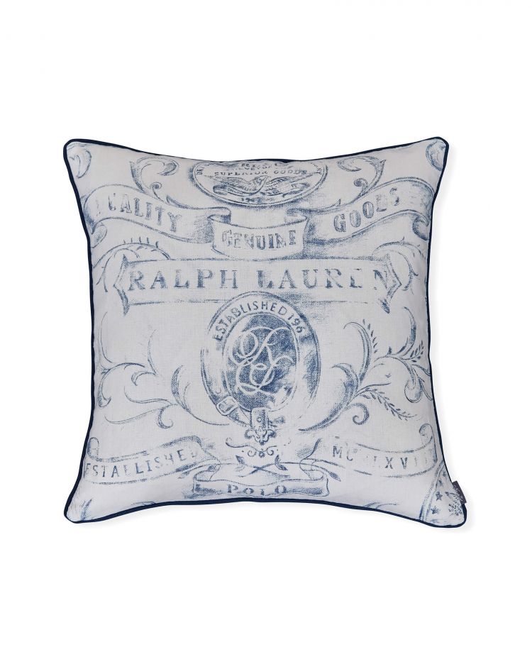 Blue and White Pillow - The French Linden