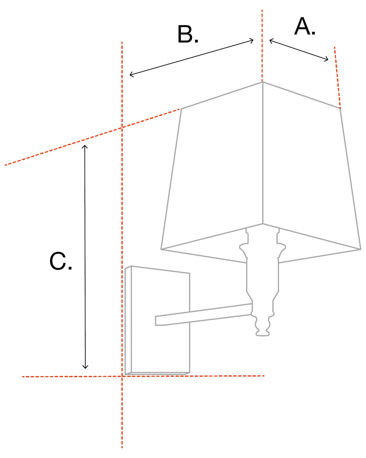 Glorious vägglampa nickel L OUTLET