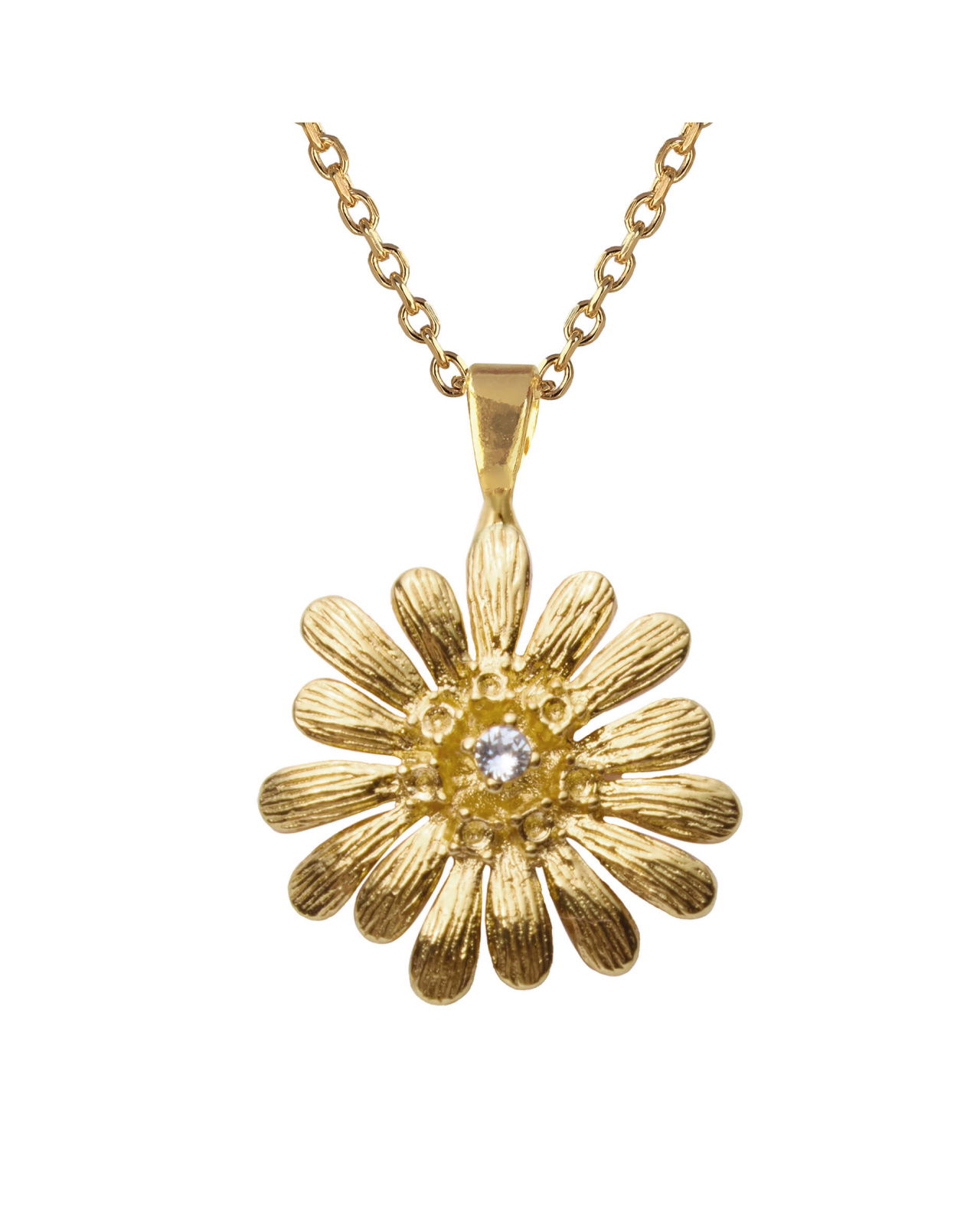 Daisy Necklace Crystal