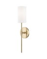 Olivia vegglampe antikk messing