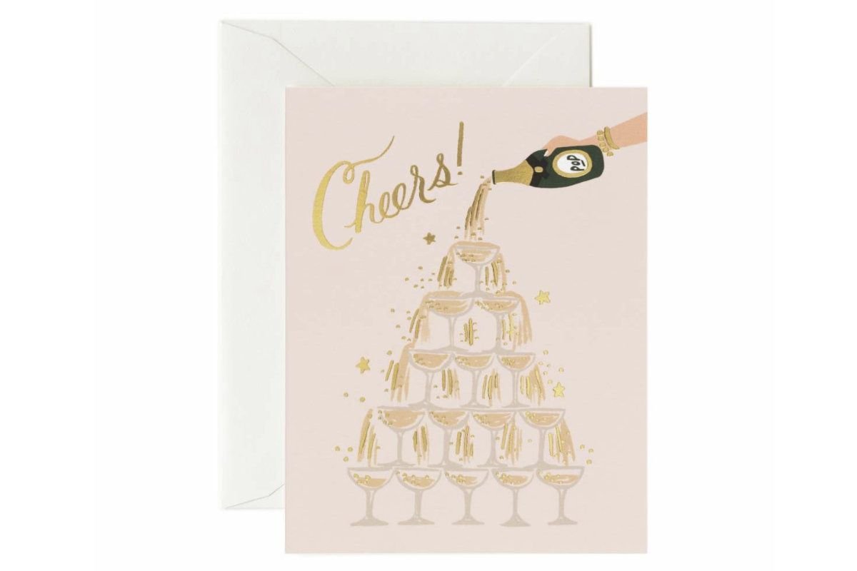 Champagne Tower Cheers -kortti