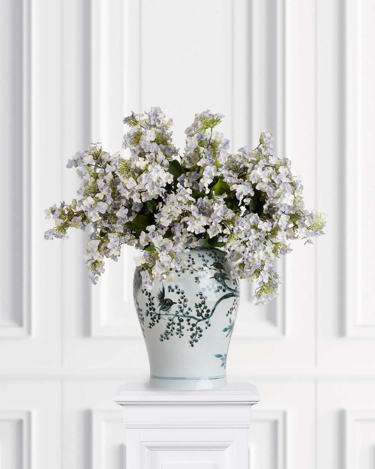Syreenihortensia-leikkokukka, sininen