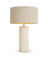 Amarello bordlampe creme keramik
