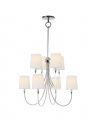 Reed Chandelier Polished Nickel L