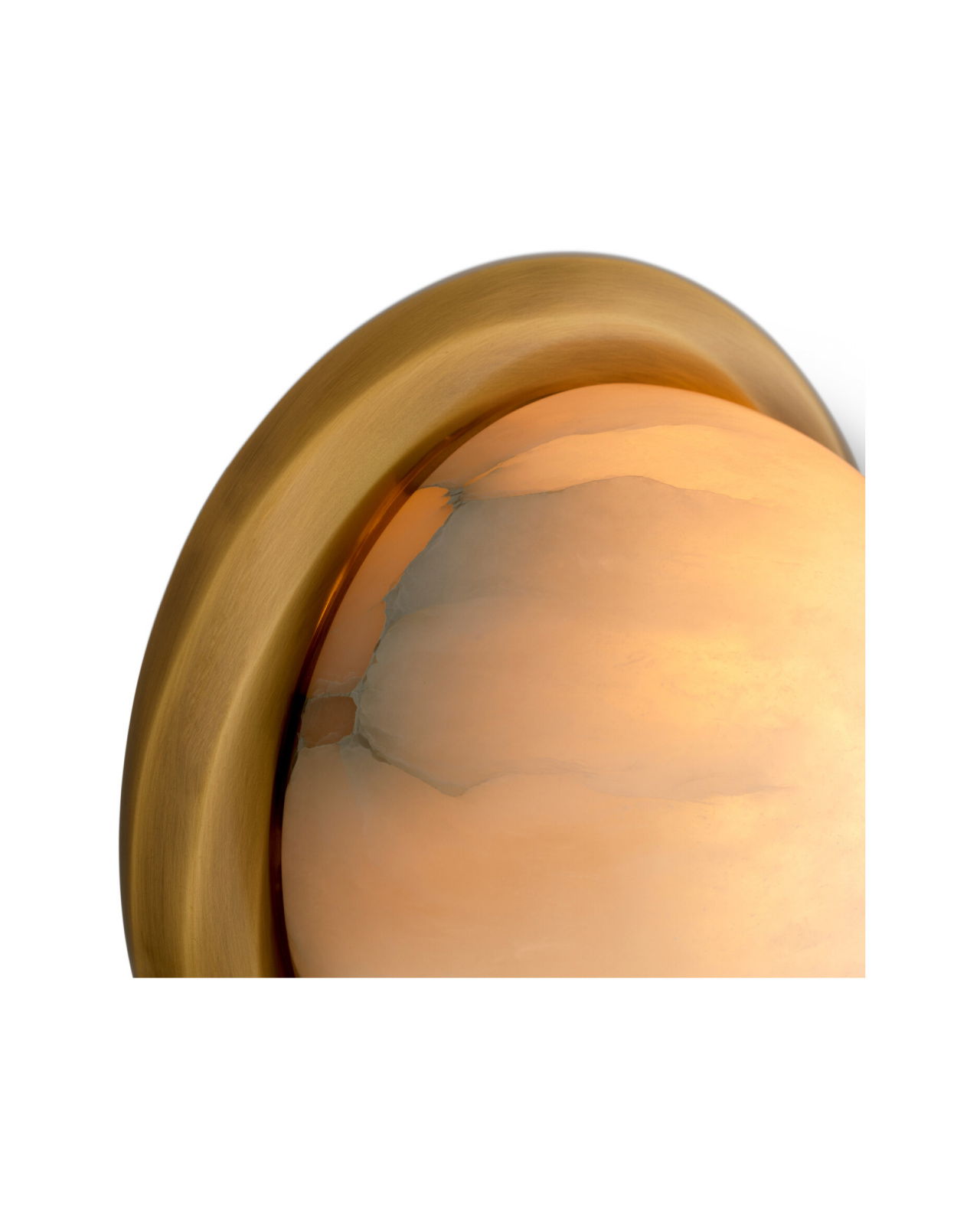 Vigo vägglampa antik mässing