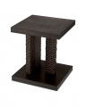 Bravon Side Table Ebony Oak Veneer