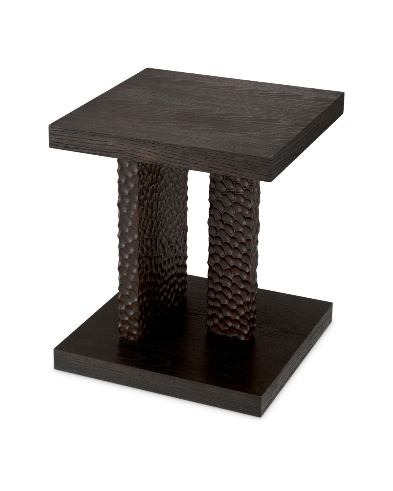 Bravon Side Table Ebony Oak Veneer