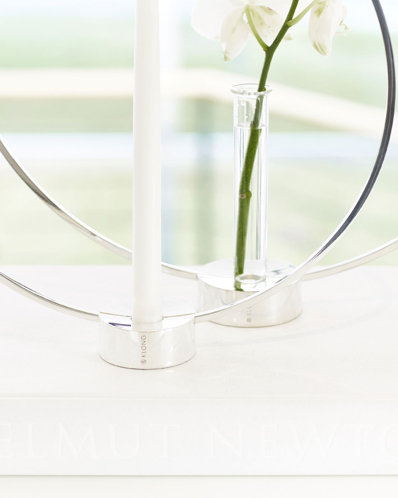 Gloria ljusstake nickel