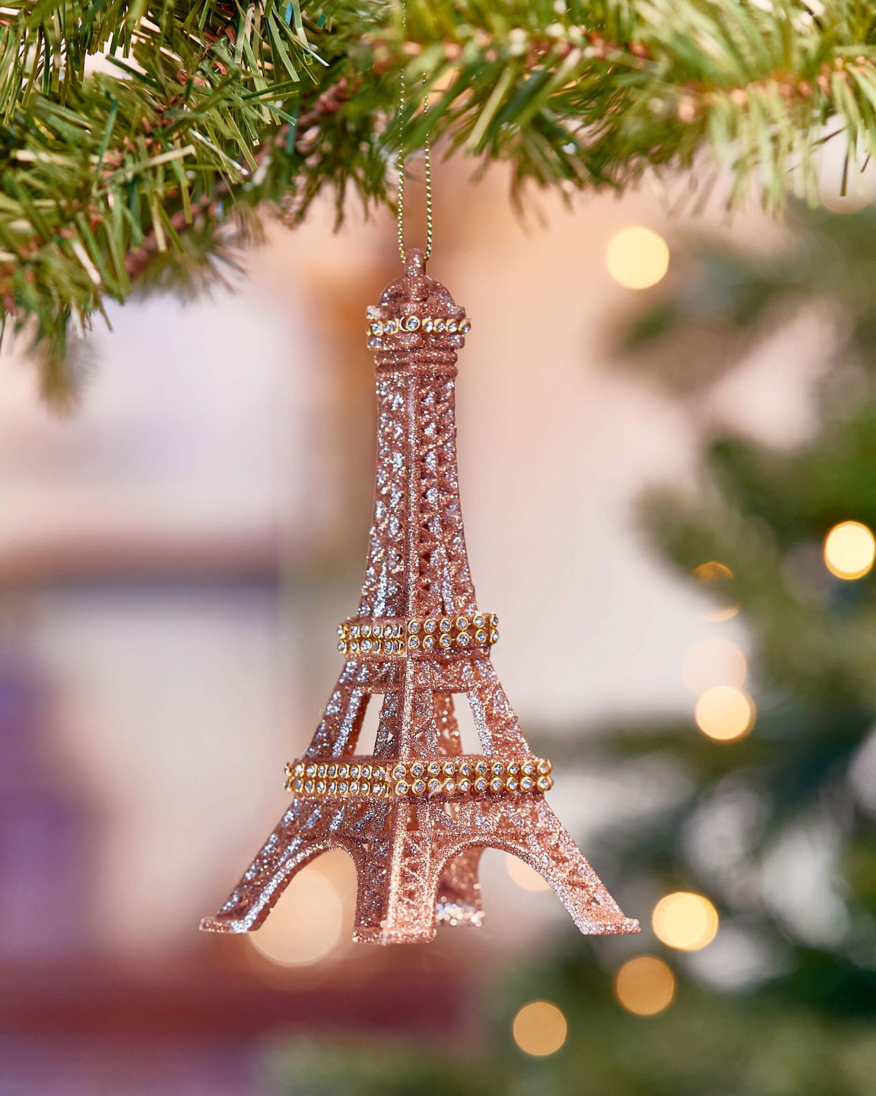 De Eiffeltoren kerstboomdecoratie goud