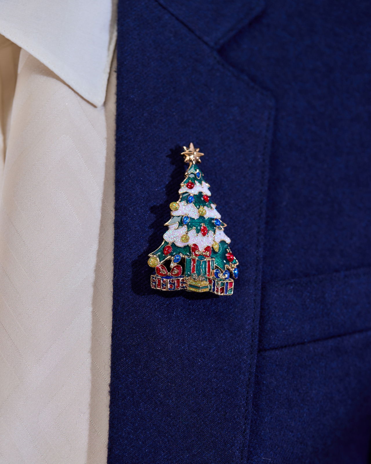 Rufus julgran brosch grön