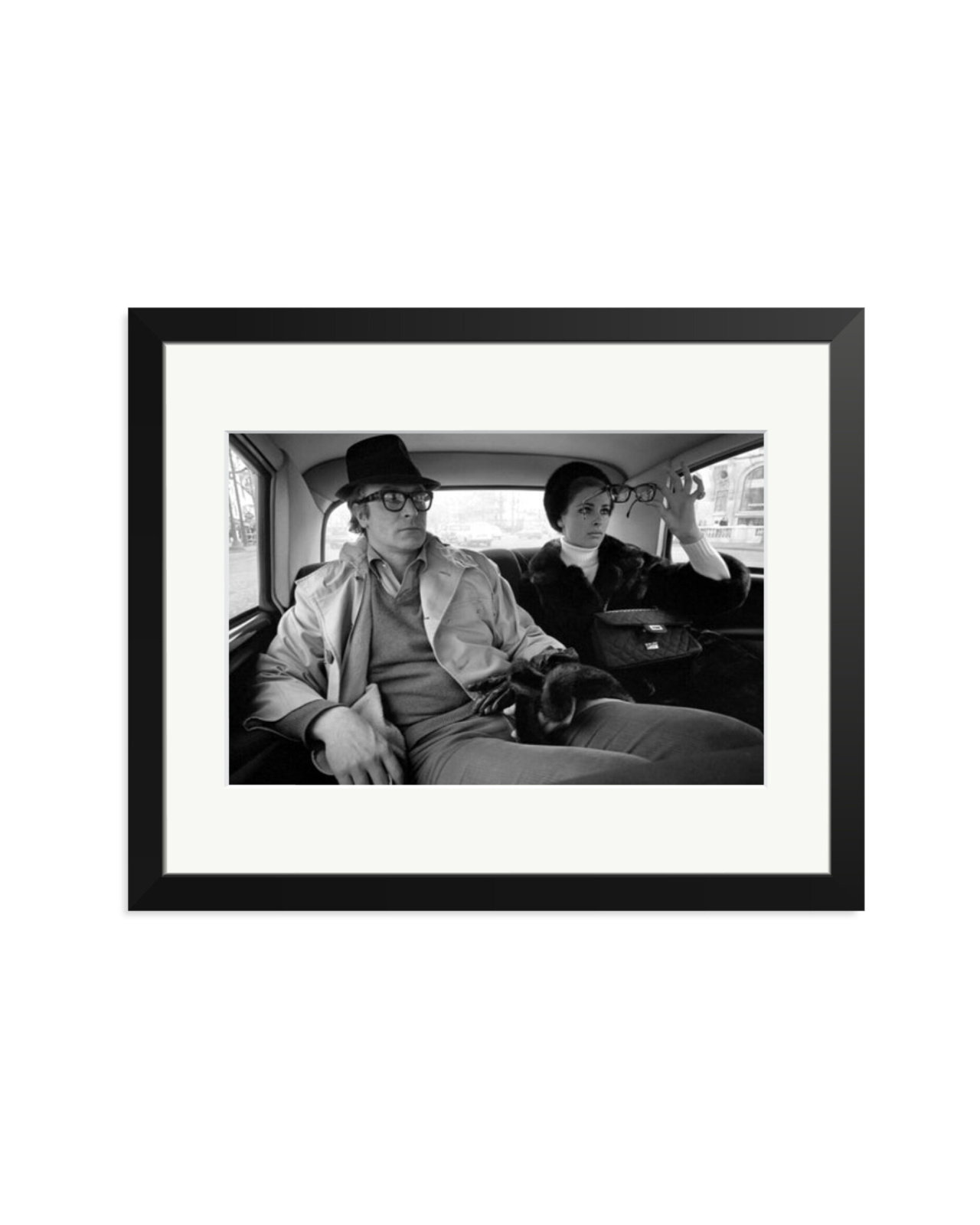 Camilla Sparv with Michael Caine Black / Medium
