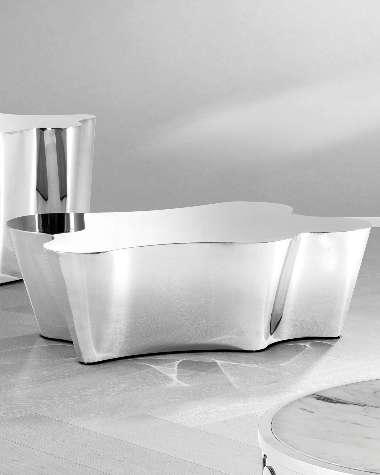 Sceptre soffbord silver OUTLET