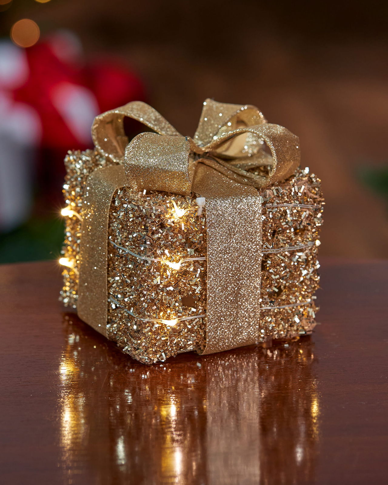 Ophelia paket LED juldekoration champagne