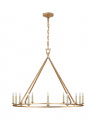 Darlana Single Ring Chandelier Gilded Iron Large