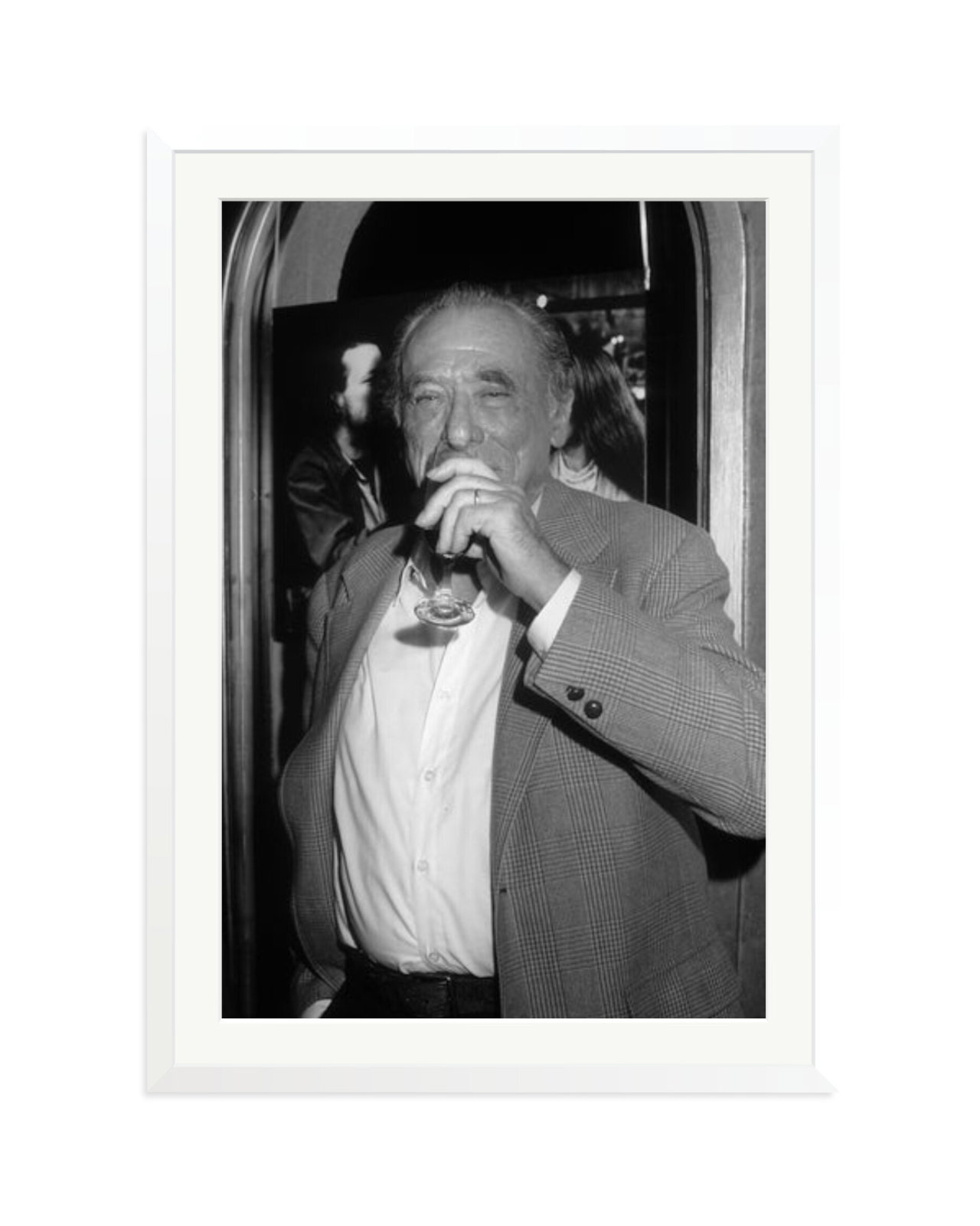 Charles Bukowski Portrait White / XXL