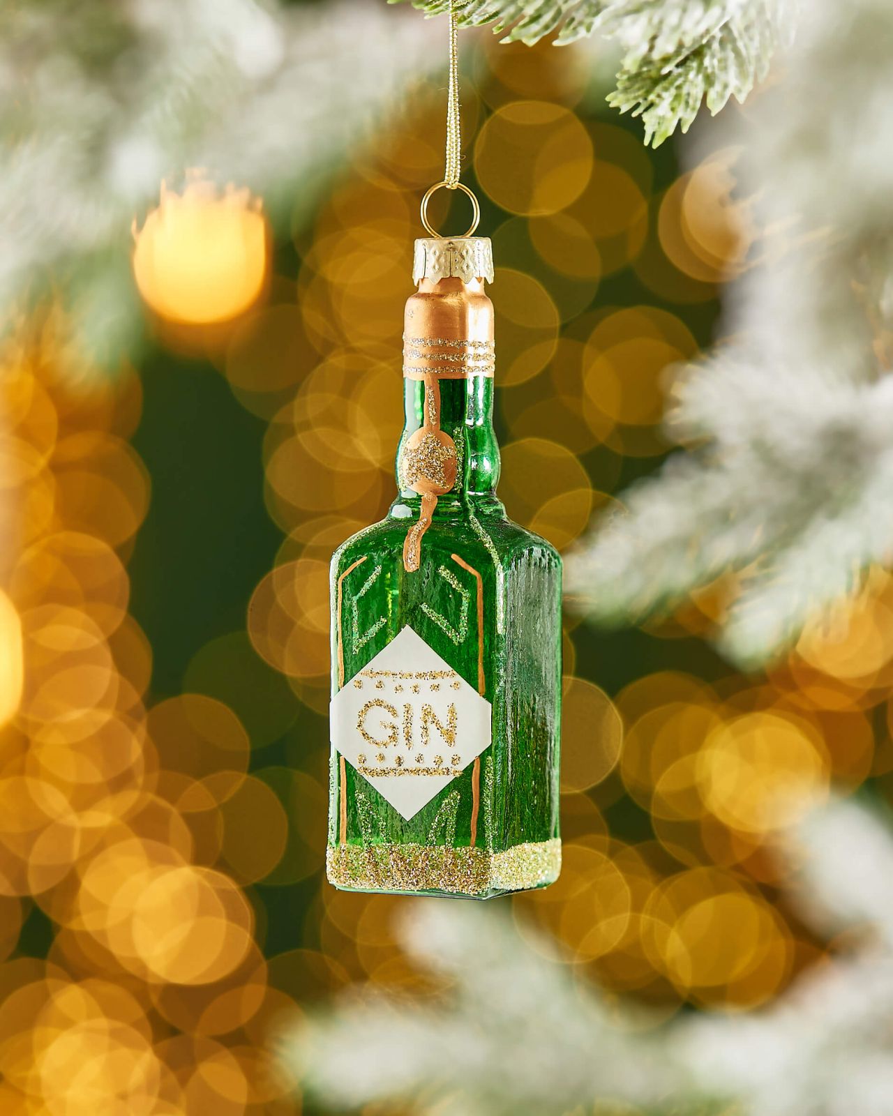 gin christmas tree decorations