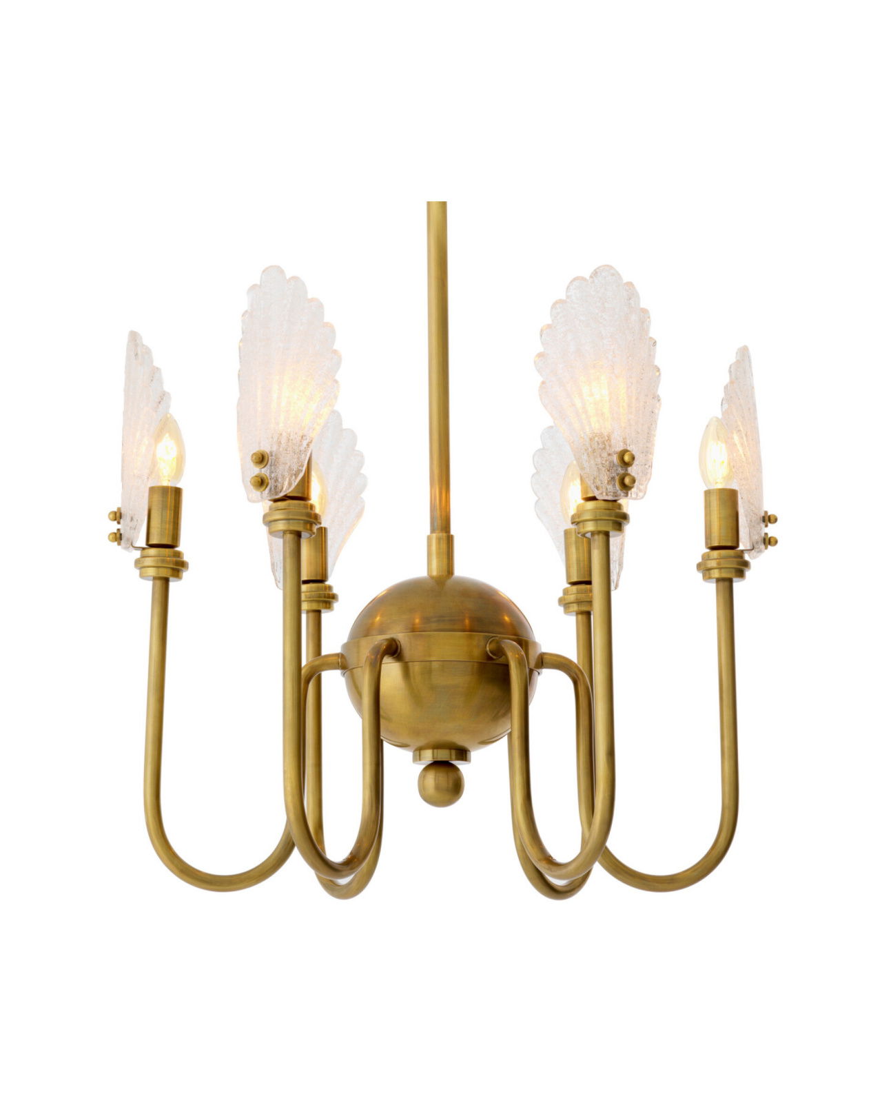 Isabelle kroonluchter antiek messing