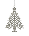Frost kerstboomdecoratie zilver