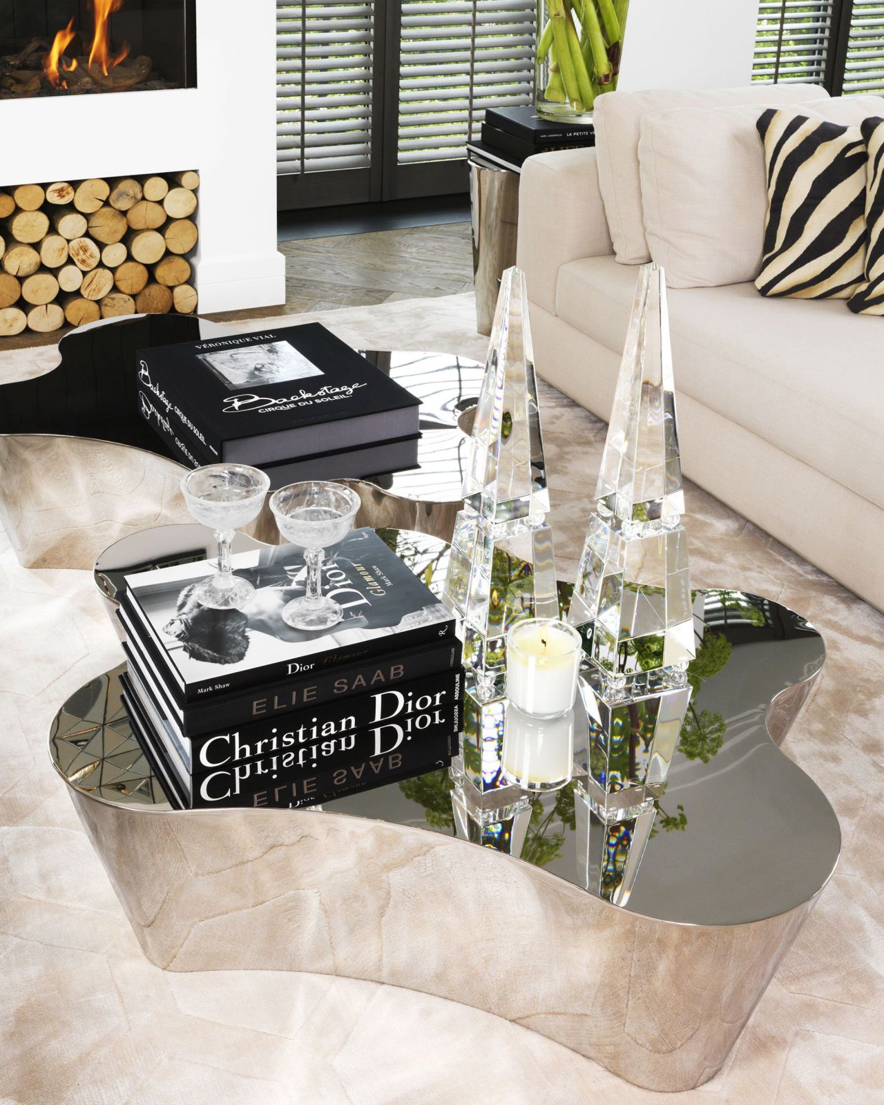 Sceptre soffbord silver OUTLET