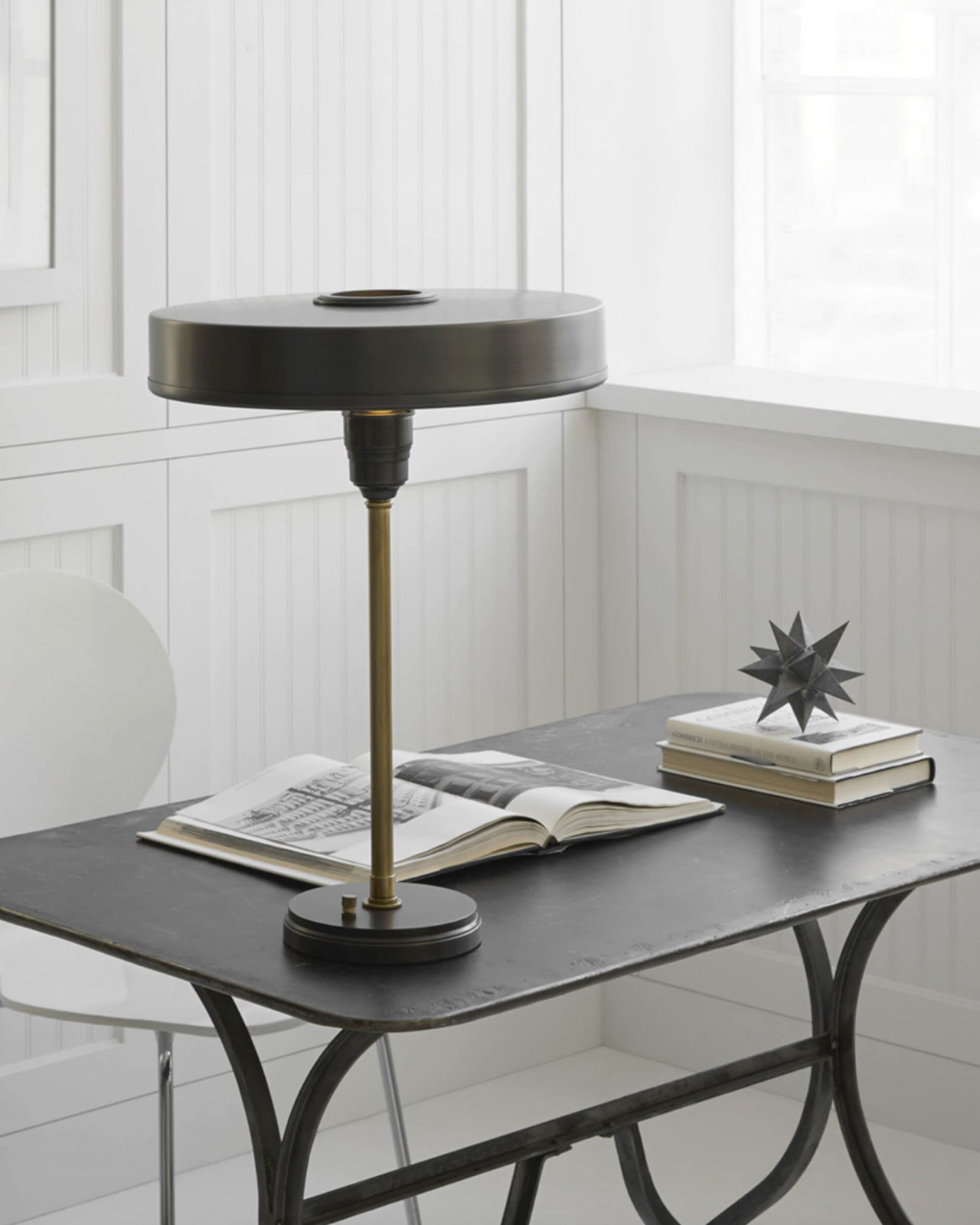 Carlo Table Lamp Bronze and Antique Brass