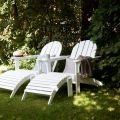 Adirondack footstool White