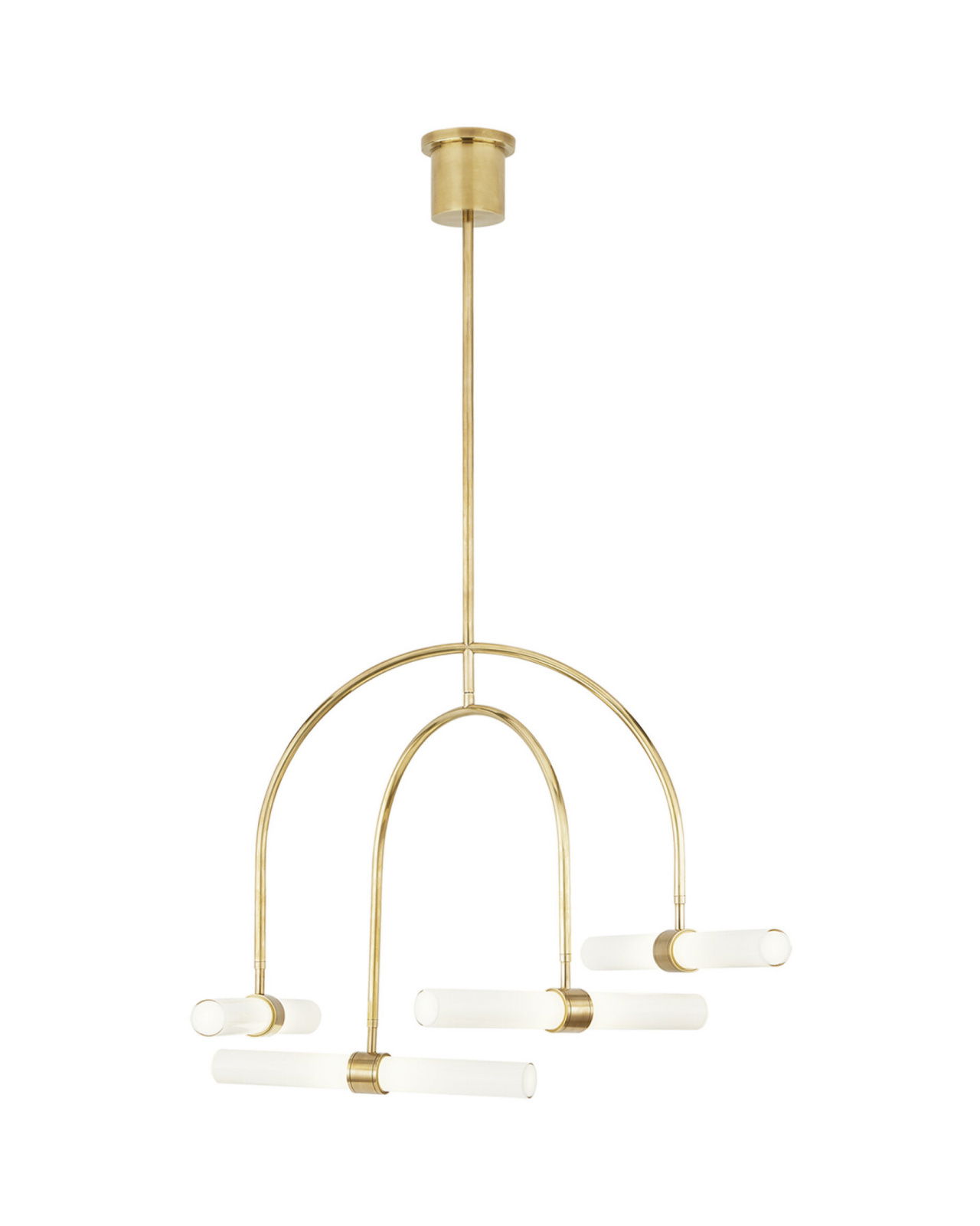 Calumn 4-Light Chandelier Natural Brass