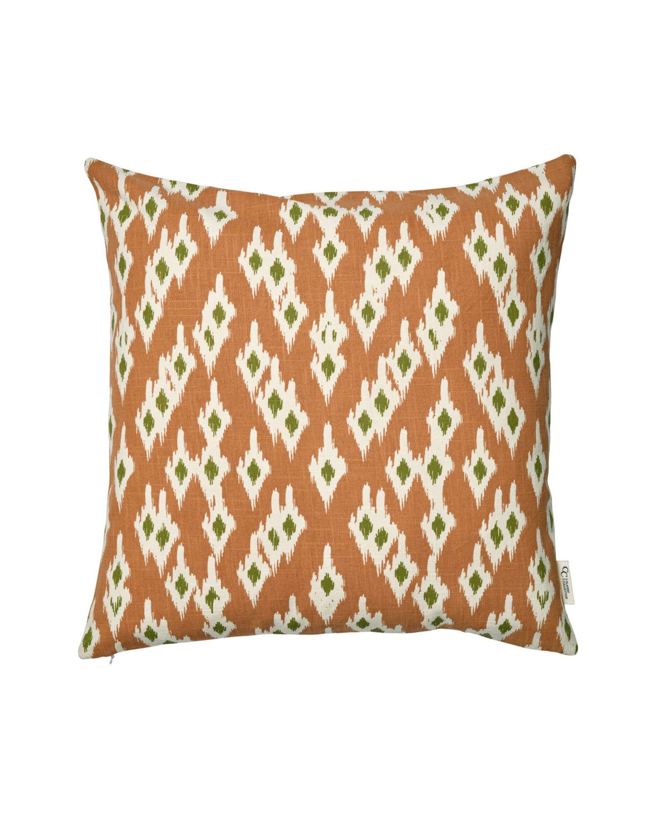Ikat Diamond putetrekk terracotta
