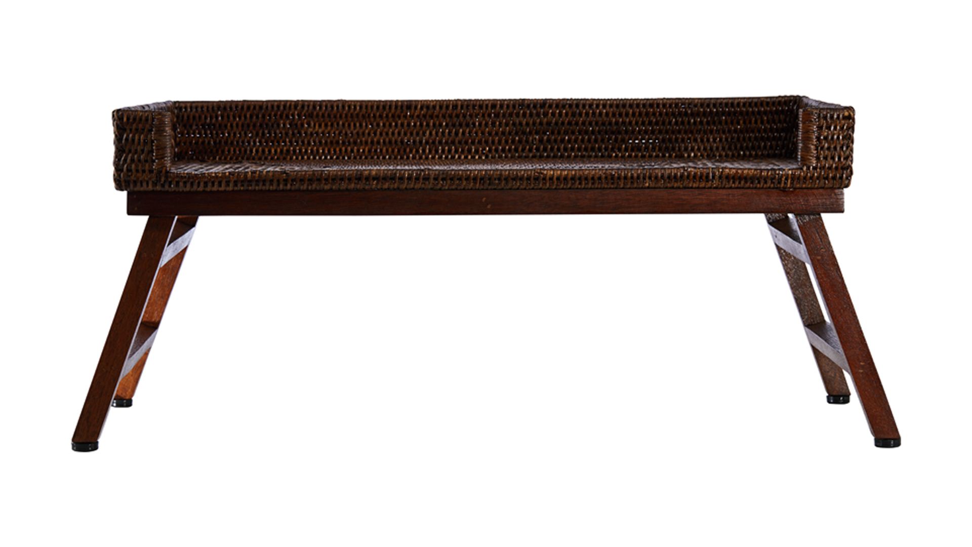 Cognac Breakfast Tray Rattan