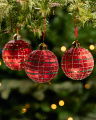 Holly Bauble Red 3-pack