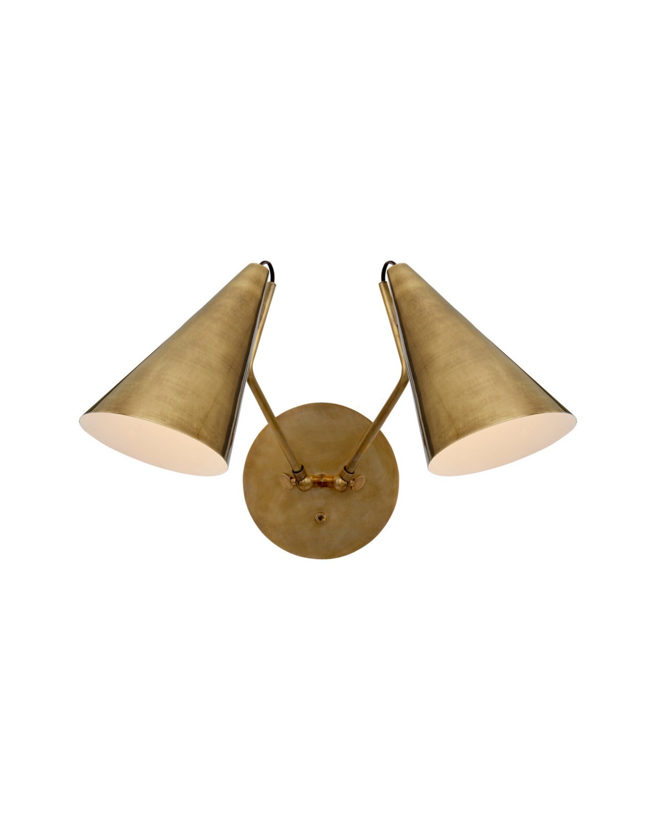 Clemente Double Sconce Antique Brass