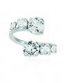 Halo Ring Rhodium Crystal