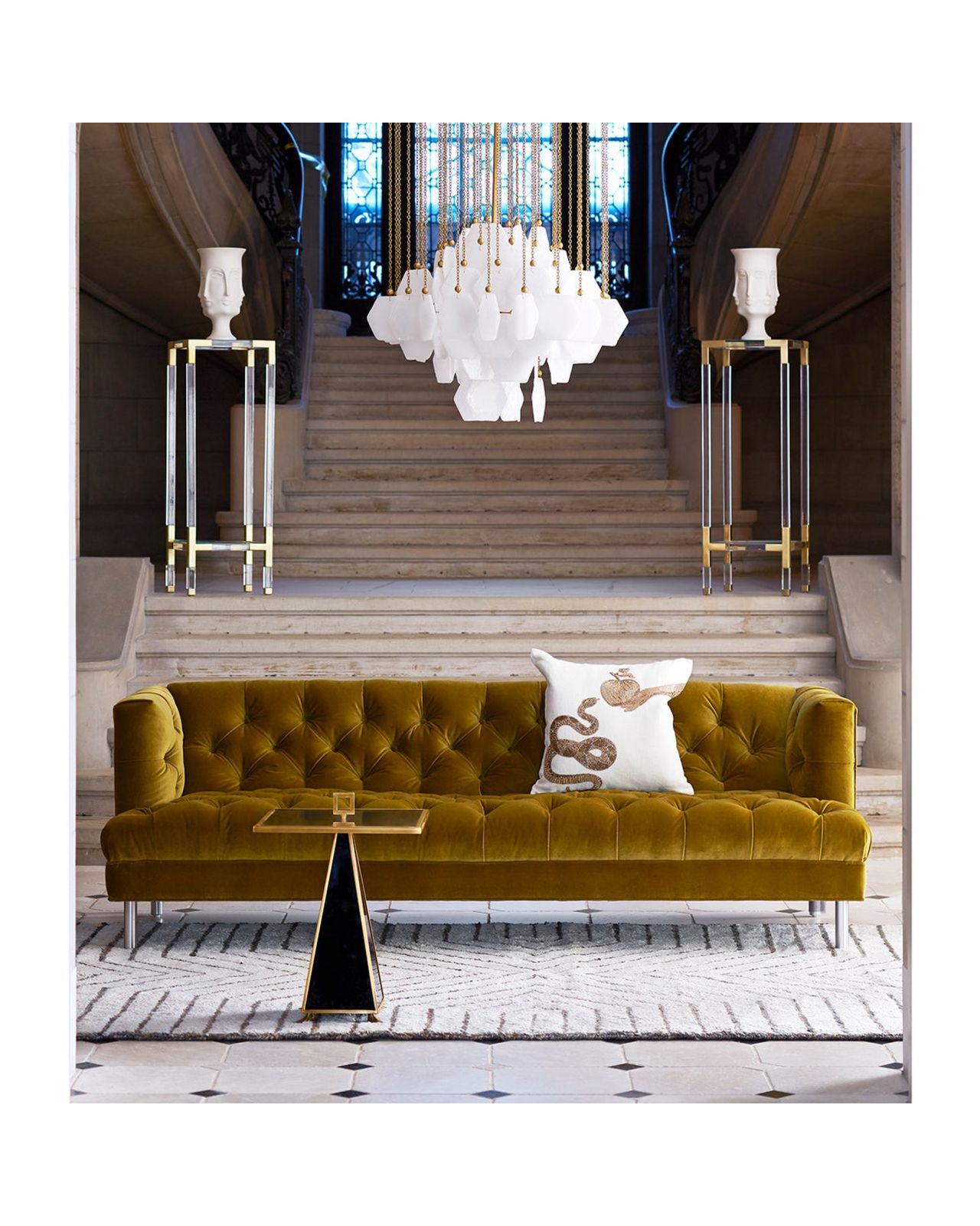 Jacques piedestal mässing