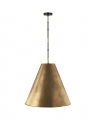 Goodman Large Hanging Lamp Bronze and Antique Brass/Antique Brass Shade L