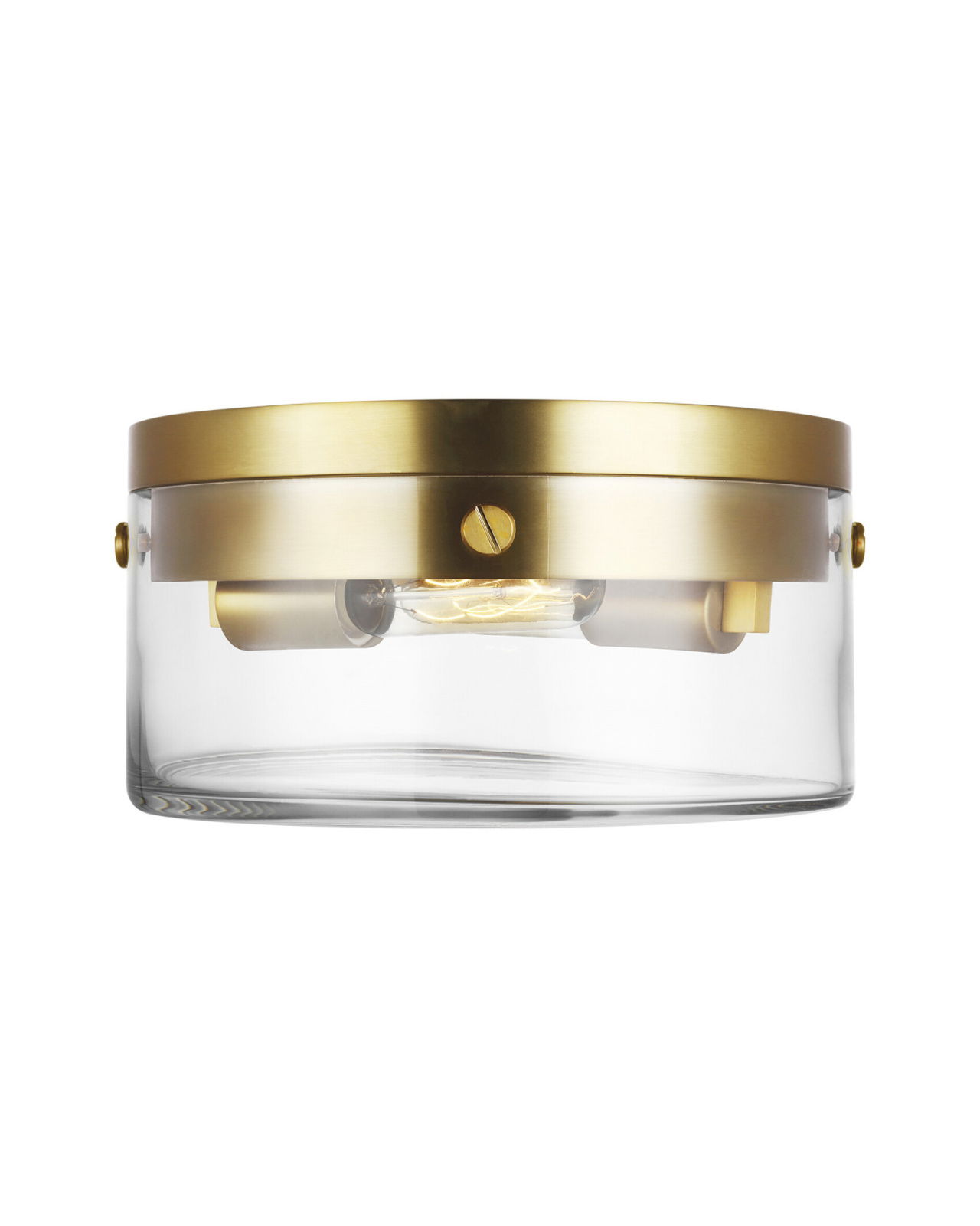 Garrett Medium Flush Mount Brass