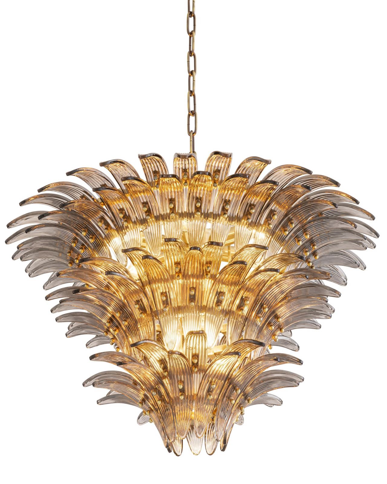 Italo Chandelier Brushed Brass